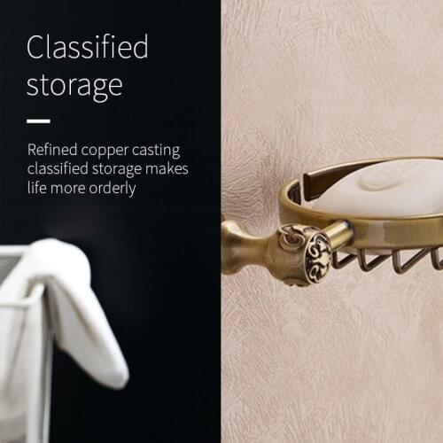 LTJ Antique Brass Towel Holder Washing Cloth/Towel Hanger Rack Towel Holder Space Saving Room Convenient Cloth Hanger Wall