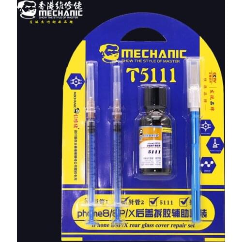 MECHANIC 20ML/bottle 5111 Back cover disassembly auxiliary liquid for iPhone 8/8P/X + 2*Needle Tube +1 * Remove Tool