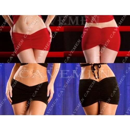 Pleat Mini Short *2856 *Ladies sexy G-string T-back Teddy Bikini Boxer Triangle Pajamas Suit Free Shipping