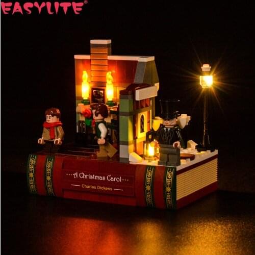 LED Light Up Kit For 40410 Charles Dickens Tribute A Christmas Carol DIY Toy Building Blocks Lighting Set NOT Include Model