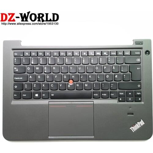 Norwegian Backlit Keyboard with Palmrest Touchpad for Lenovo Thinkpad S3 S431 S440 Norway Backlight Teclado 04X1012 04X0975