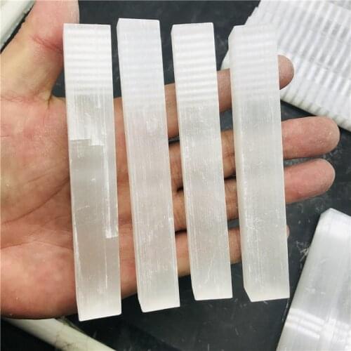 95-100g Natural Selenite Quartz Crystal Sticks Quartz Crystal Chips Natural Stones and Minerals Specimen For Air Cleanning
