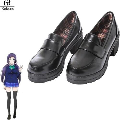 ROLECOS LoveLive Sunshine Cosplay Shoes Blend S Cosplay Shoes Cardcaptor Sakura Clear Card Janpnese Uinform Shoes Love Live Rin