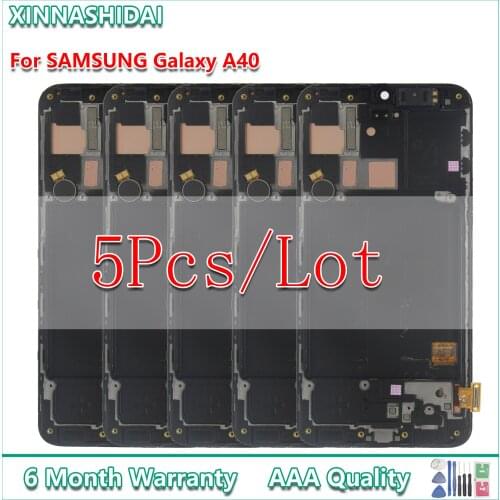 5Pcs/lot LCD Display For Samsung galaxy A40 A405 A405F LCD Display Touch Screen Digitizer Assembly Replacement Parts