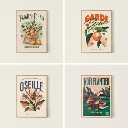 Oseille - Poster,Garde la pêche - Poster ,Patates de forain - Poster