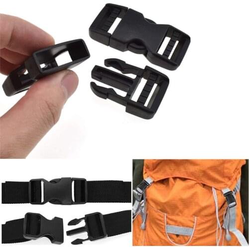 2Pcs Plastic Buckles Dual Adjustable Ends Quick Release Buckle Clips for Webbing Backpack Luggage Straps Accessorie