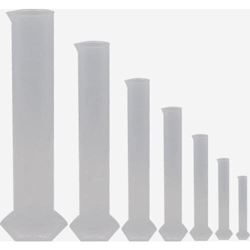 Plastic Graduated Cylinder Chemical Laboratory Equipment Measuring Cup Volumetric Flask Measuring Cylinder with Hexagon Base