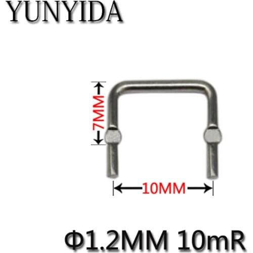 01-12 20pcs Constantan resistance / sampling resistor 10 milliohms / 0.01R/10mR / pitch 10mm / 1.2mm diameter