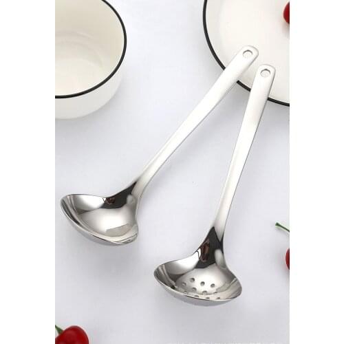 Thicken 304 Stainless Steel Pot Hanging Soup Spoon Scoop Home Kitchenware Cooking Tool Strainer Scoops Strainer