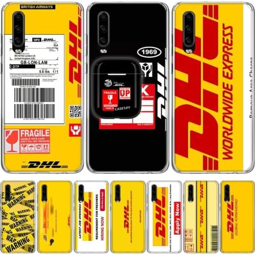 DHL Express Pattern Funny Silicon Phone Case For Huawei P30 P20 P40 P10 Mate 30 20 10 Pro Lite P Smart Z Plus + Pattern Cover Co