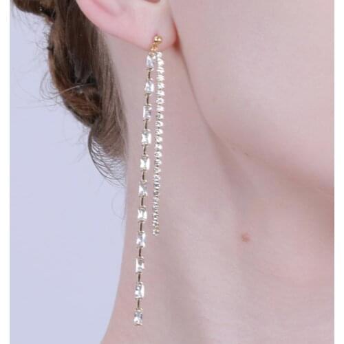 KIVN Womens Fashion Jewelry Drop Dangle CZ Cubic Zirconia Wedding Bridal Earrings Birthday Christmas Anniversary Promotion Gifts