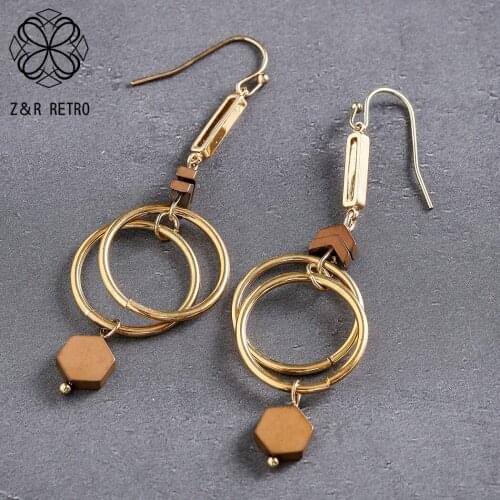 Vintage Gold Color Drop Earrings Costume Jewelry for Women Hook Pendant Suspension Pendientes brinco Accessories oorbellen 2021
