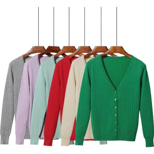 S - 4XL Plus Size Knitted Cardigan Women Autumn Solid Stripe V neck Long Sleeve Single Breasted Thin Sweater Coat Female Tops