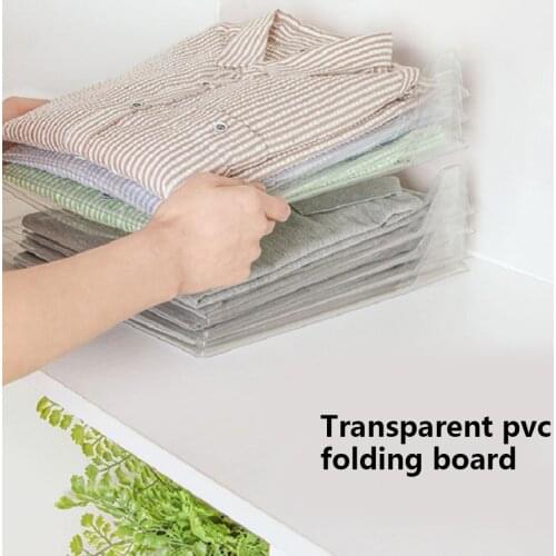 10Pcs Clothes Storage Board Creative Fold Clothing Organizer T-shirt Folder Travel Closet Drawer Stack Household Closet Organize