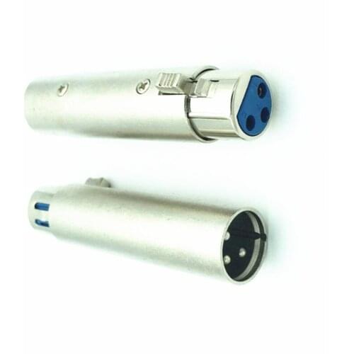 2pcs/Pack 3Pin XLR Male to XLR Female Audio Microphone Mic Adapter Connector