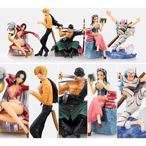 2016 5pcs/lot 7-10cm pvc Japanese anime figure one piece action figure collectible model toys kids toys brinquedos juguetes