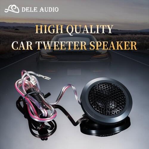Dele audio 2-inch high-quality car tweeter, a pair of aluminum alloy material, silk sound film, stereo pure tweeter