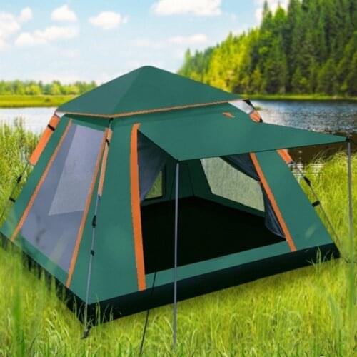 3-4 Person Full Automatic Tent Waterproof Anti-UV Outdoor Camping Tents Quickly Setup Tent For Hiking Family Party 3 Season Tent