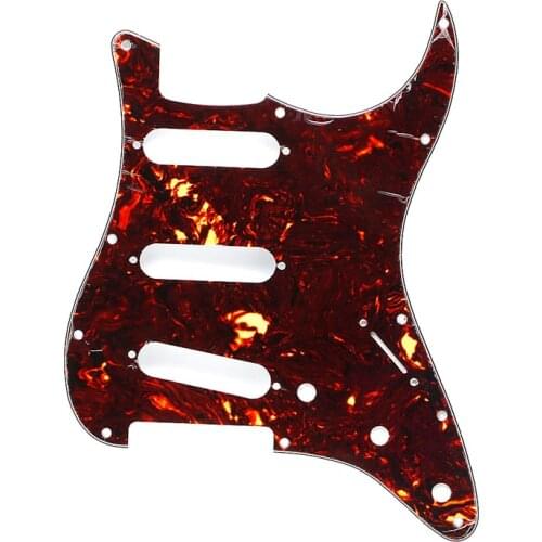 Red Tortoise Shell Pickguard 3 Ply Scratch Plates For Precision Bass PB Guitar