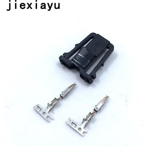 50Set 1J0 971 972 2Pin car connector,Car light-inspection Plug&terminal,Car door lamp connector,Volkswagen License plate lamp