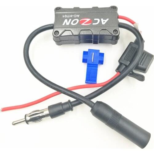 50PCS/LOT Vehicles Car Radio FM Antenna Signal Amplifier Booster for Both AM and FM Radio Stations