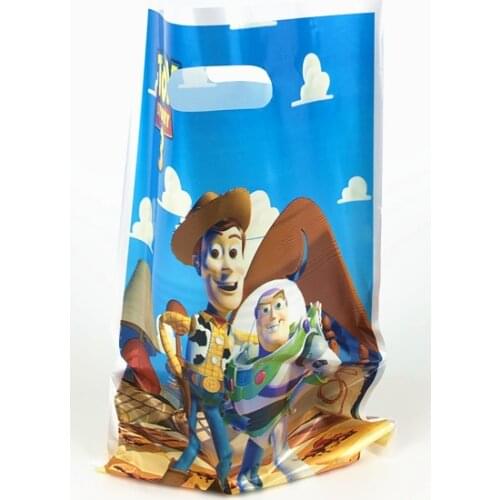 6pcs Toy Story Princess Cartoon Design Kids Boys Birthday Party Wedding Disposable Snack Candy Gift Bag Baby shower supplies