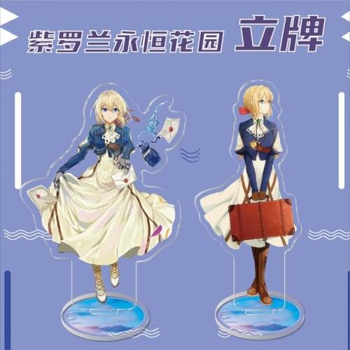Anime Violet Evergarden Acrylic Stand Figure Hodgins Desktop Standing Plate Decoration Model Toy