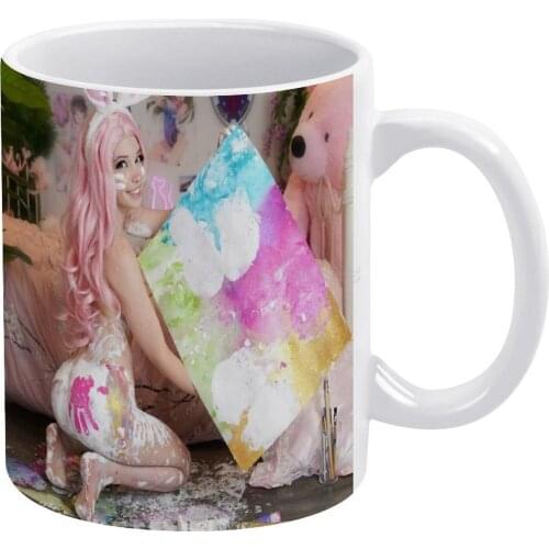 Belle Delphine Onlyfans Exclusive-Art White Mug New Good Quality Print Mug 11 Oz Coffee Cup Belle Delphine Delphine Belle Anime