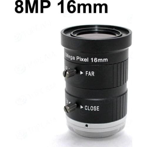 Free Shipping 8.0Megapixels 4K 8MP 16mm Lens F1.4 C Mount Professional 1" Industrial Machine Vision