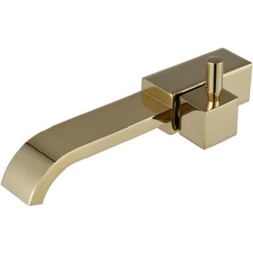 Brass Cold Water Faucet, Wall Mounted black Basin Tap, basin bibcock Square Cold brushed gold Faucet SC303