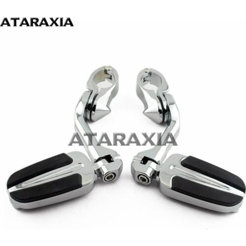 Motorcycle Passenger Foot Rests Driver Footpeg Mount Highway Pegs For Harley Touring Sportster Softail Male Mount-Style Supports