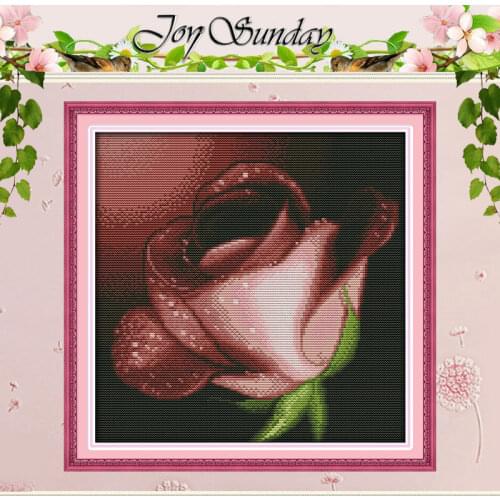 Dew and Rose Patterns Counted Cross Stitch 11CT 14CT Cross Stitch Set Wholesale Flower Cross-stitch Kit Embroidery Needlework