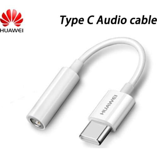 Original Huawei USB Type C To 3.5mm Earphone Jack Aux Audio Cable Adapter Headphone For P40 P30 P20 Pro + Mate 20 RS Converter