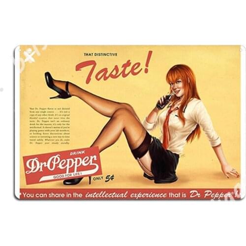 That Distinctive Taste! Metal Signs Wall Cave Club Bar Funny Garage Decoration Tin sign Posters