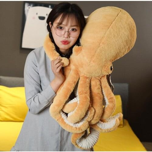 30-90cm Real Life Big Octopus Doll Octopus Plush Toy Pillow Sea Animal Doll Creative Gift