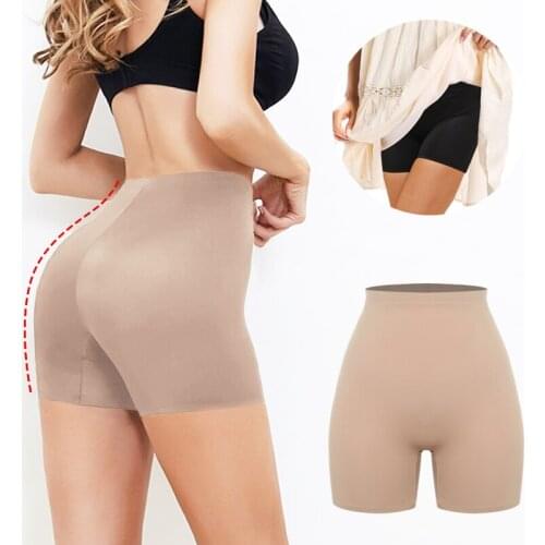 Richkeda Store New 2021 Anti Chafing Safety Pants Under Skirt Invisible Shorts Ladies Seamless Underwear Ultra Thin Comfortable
