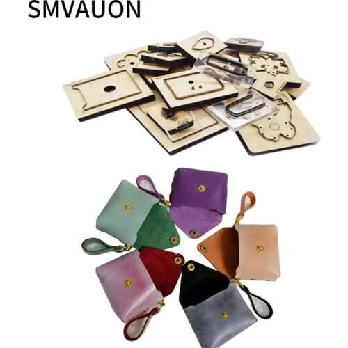 DIY coin purse wooden die-cutting wallet mold 2021 new steel die leather suitable for die cutting machine