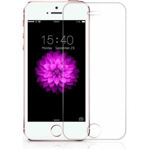 CAPSSICUM Ultra-thin Tempered Glass Screen Protector Film for Apple iPhone 5/5S/SE 9H 0.25 mm Curved Edge Screen Guard