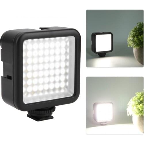 Ulanzi W49 LED Portable Vlog Light Mini Photography Fill Light with 3 Cold Shoe Mount for SLR Camera Phone Cage Vlog