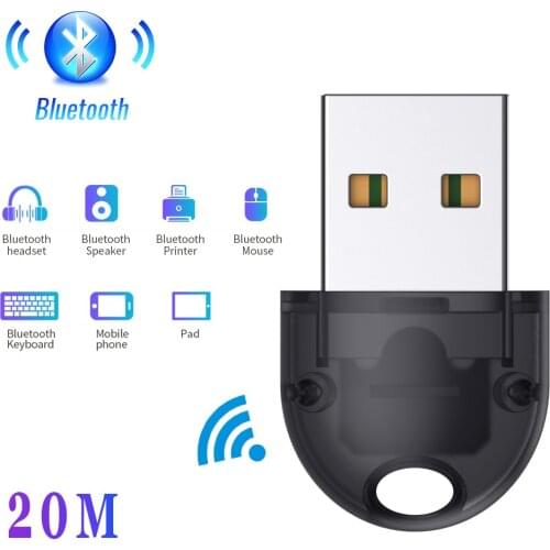 USB Bluetooth Dongle Bluetooth 5.0 20m Wireless Adapter Mouse Keyboard Receiver Headphone PC Laptop Audio Receiver Transmitter