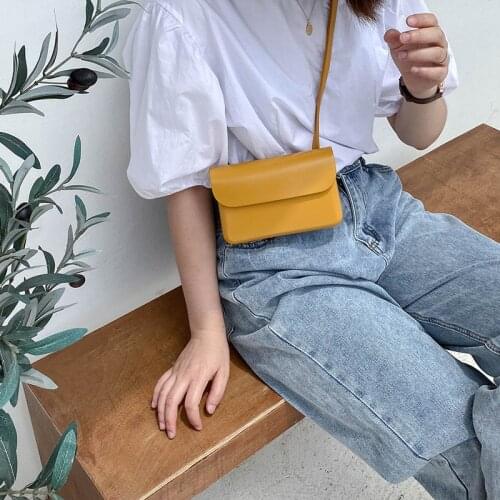 RanHuang New 2020 Womens Mini Shoulder Bags High Quality Pu Leather Messenger Bags Girls Casual Crossbody Bags Brief Flap A1811