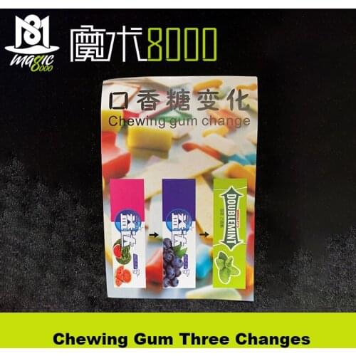 Chewing Gum Change Magic Tricks Changing Gums tastes Street Magic Illusion Gimmick Fun Magic Props