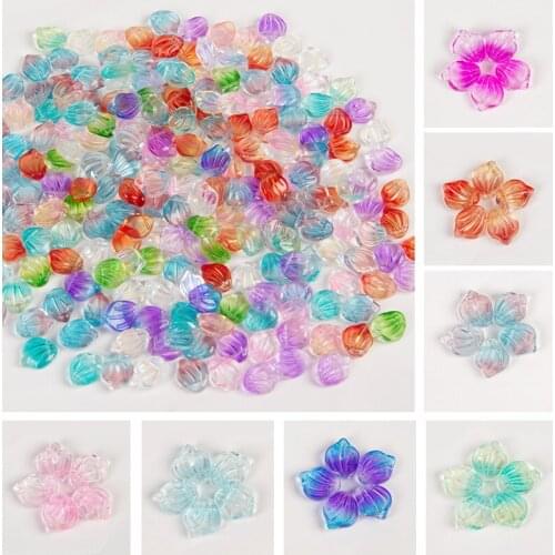 10Pcs 12x15mm Arc Shaped Lampwork Beads Glass Flower Petal Beads Bracelets Necklace Handmade For DIY Jewelry Components Making