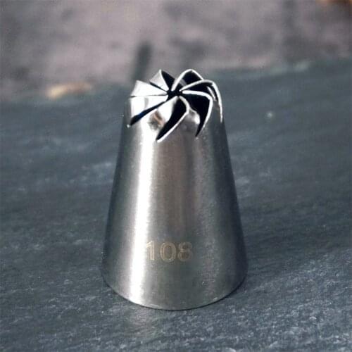 #108 Icing Piping Nozzle Cake Cream Decoration Tips Staniless Steel Tools Bakeware Small Size Pastry Nozzles