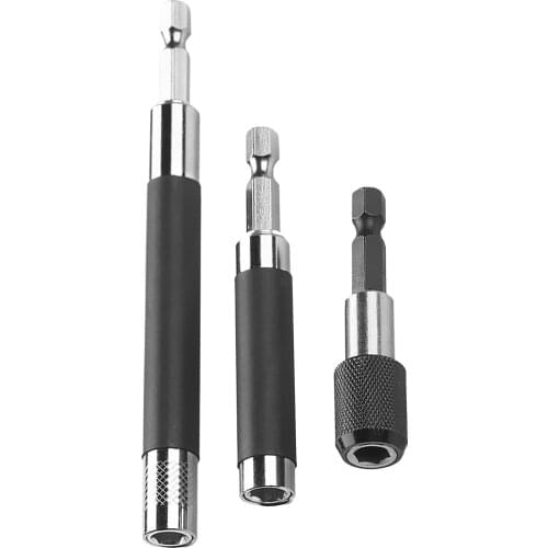 2pcs Quick Release Bit Holder Long 80mm 120mm + Adapter 60mm