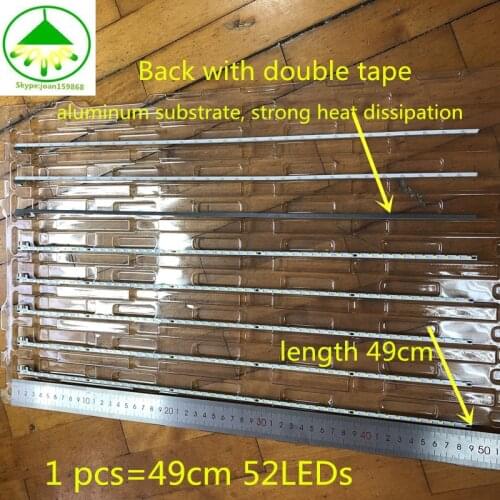 2 pcs/Lot Free shipping 100% new FOR Sharp LCD-40V3A V400HJ6-ME2-TREM1 V400HJ6-LE8 LED 1PCS=52LED 490MM good quality 100% test