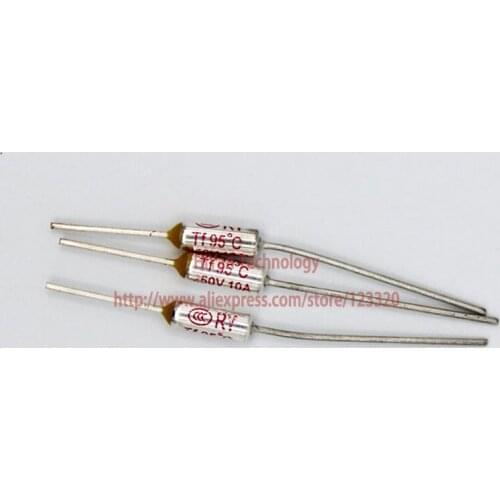 20pcs/lot) RY95 TF 95 Degree Celsius 95C 10A 250V Temperature Thermal Fuse