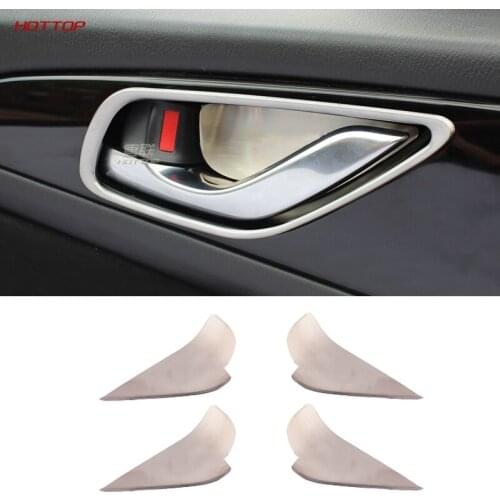 2016 Car Styling 4pcs/set Stainless Steel Inner door bowl chip Sequins Interior Chrome Trim Cover For Mazda CX-5 2015 2016