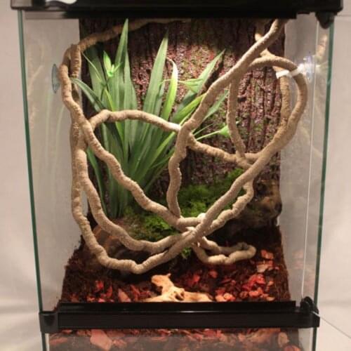 2X1m Large Flexible Vines Habitat Decor Bendable Jungle Climber Reptile Pet Supplies Reptiles Terrarium Decoration