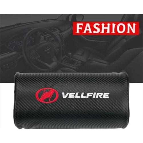 Car neck pillows both side pu leather single headrest case for Toyota Vellfire Corolla Camry RAV4 Yaris Prius Car